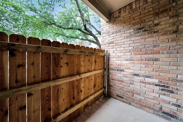 a view of wooden fence