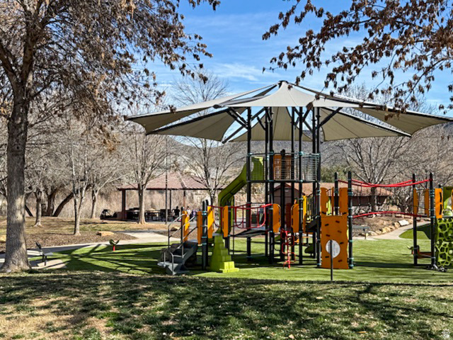 1825 West Mathis Park Place, Unit 46 St. George, UT 84770 - Photo 43 of 45 Community playground featuring a lawn