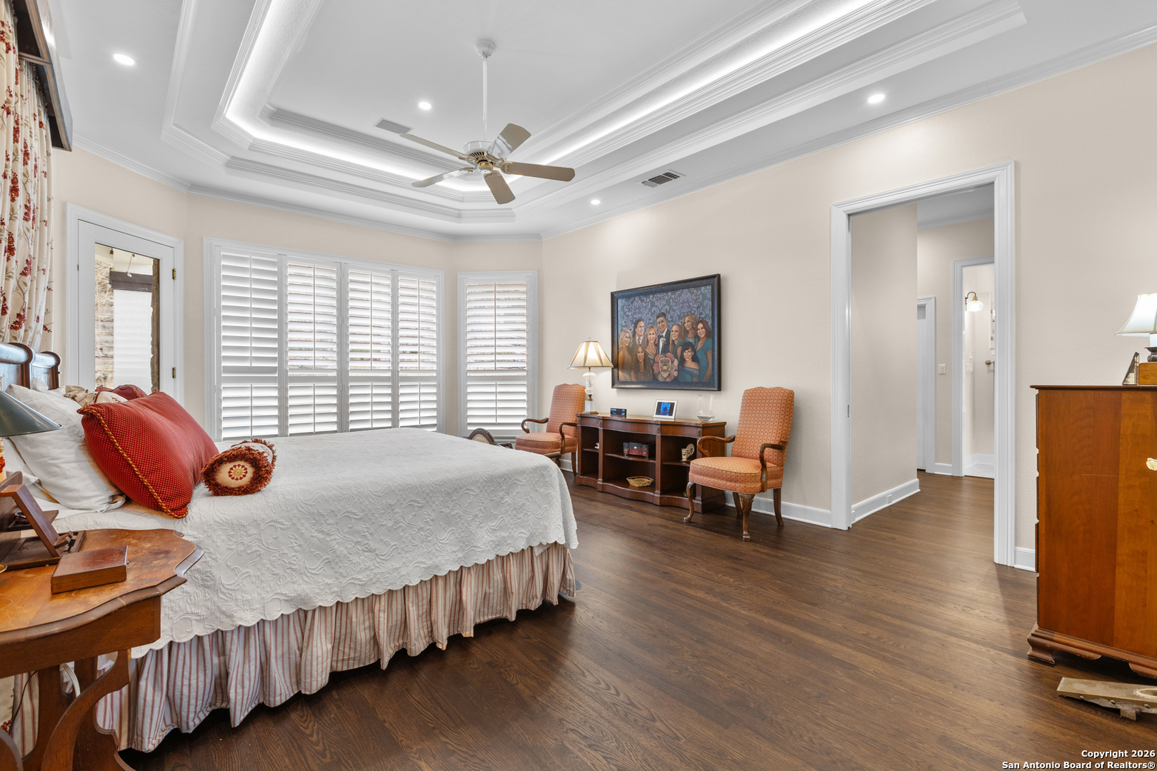 10924 Reyes Canyons Helotes, TX 78023 - Photo 31 of 61 a bedroom with bed chair and window