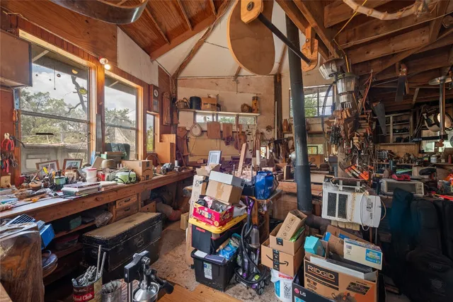 a view of a storage room with a lot of stuff