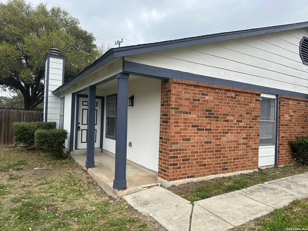 a front view of a house