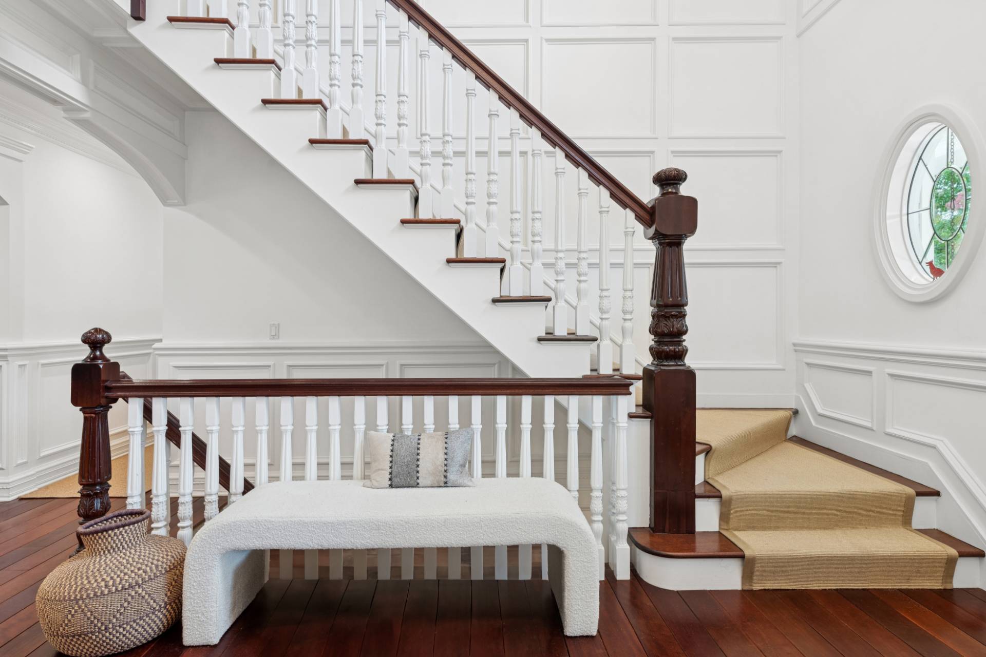 Undisclosed Address Remsenburg, NY 11960 - Photo 11 of 35 a bedroom with bed and a chandelier