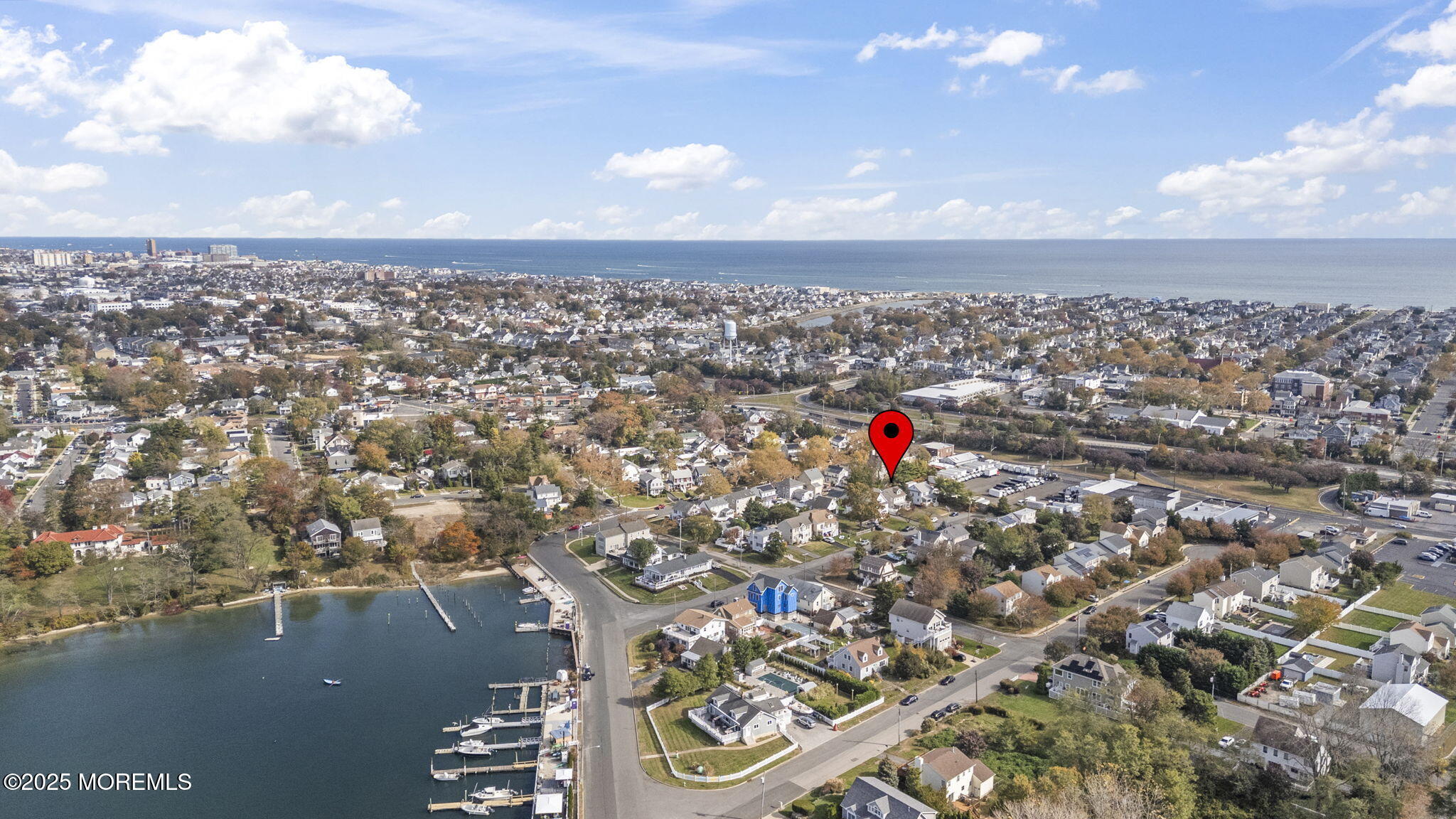 22 Albany Road Neptune Township, NJ 07753 - Photo 38 of 40 an aerial view of residential building and lake