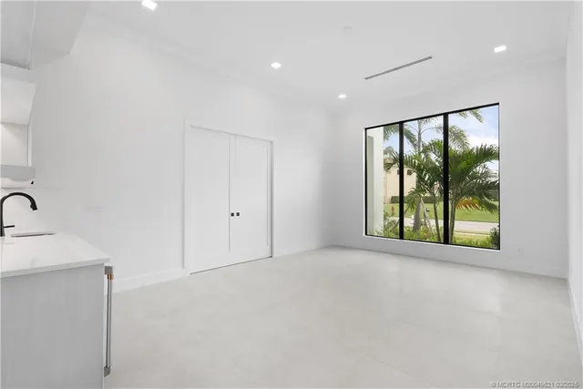 a view of an empty room