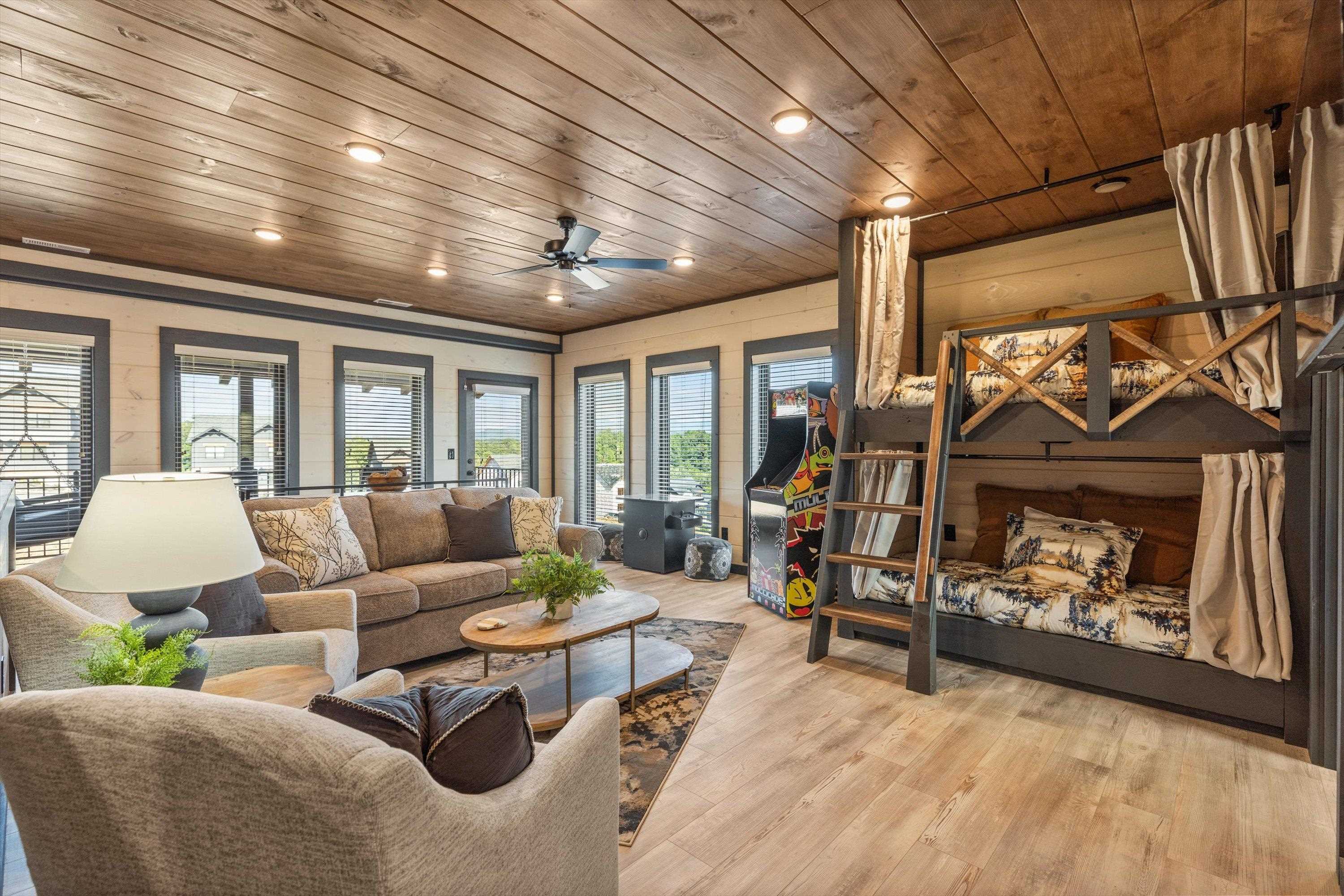 327 Rambling Crk Way, Unit LOT 54R Sevierville, TN 37863 - Photo 31 of 40 a living room with furniture and a fireplace