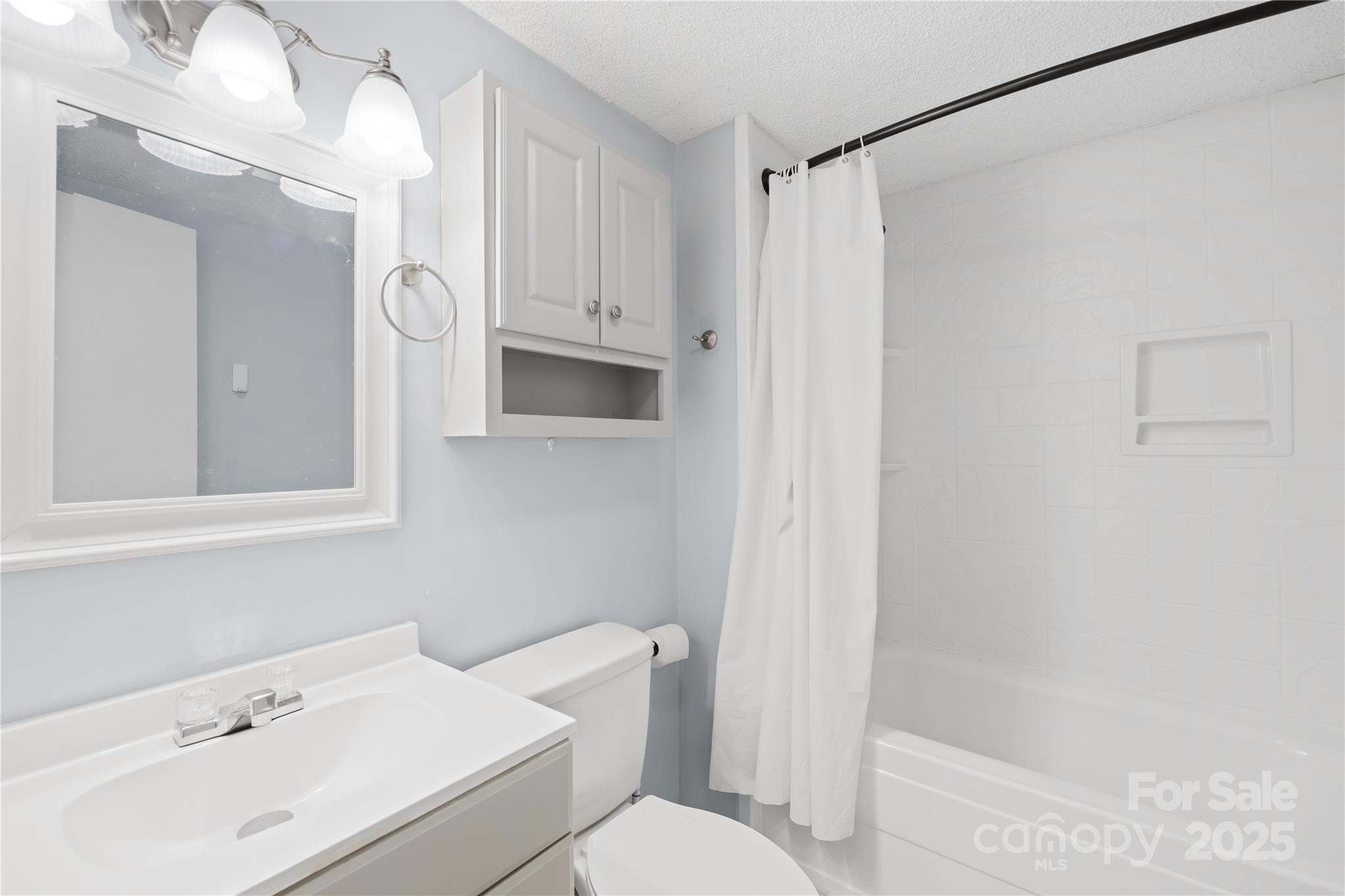 485 Lincoln Street Cramerton, NC 28032 - Photo 10 of 16 a bathroom with a sink a toilet and shower