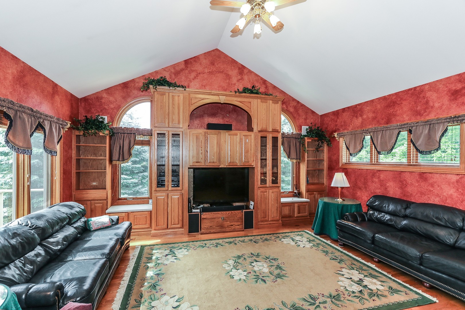 752 Saddle Ridge Crystal Lake, IL 60012 - Photo 14 of 49 a living room with fireplace furniture and a flat screen tv