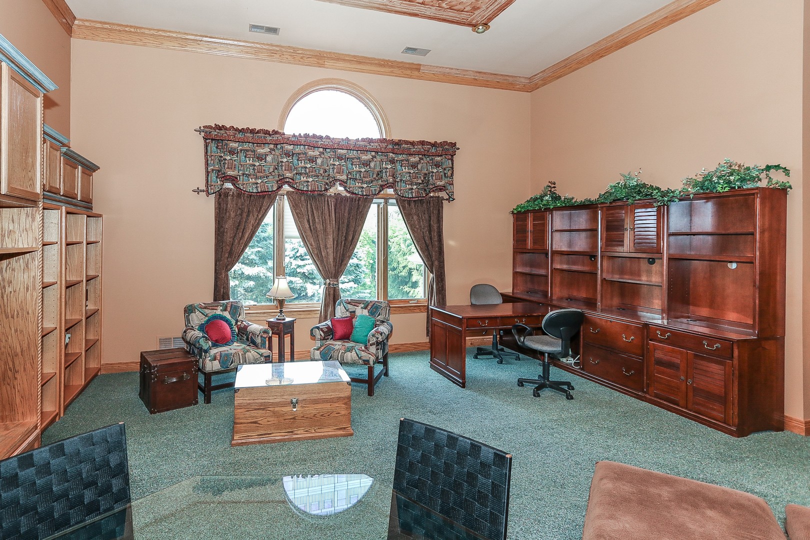 752 Saddle Ridge Crystal Lake, IL 60012 - Photo 16 of 49 a living room with furniture and a floor to ceiling window