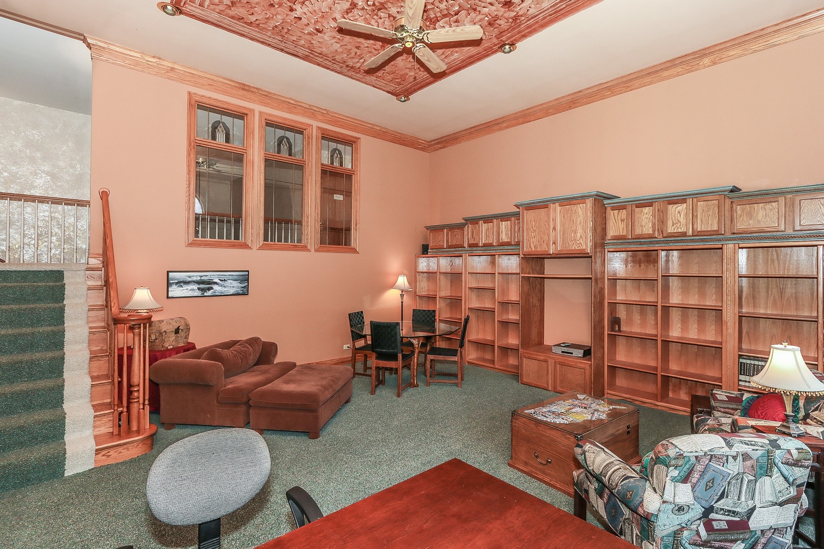 752 Saddle Ridge Crystal Lake, IL 60012 - Photo 17 of 49 a reading room with furniture rug and lamp