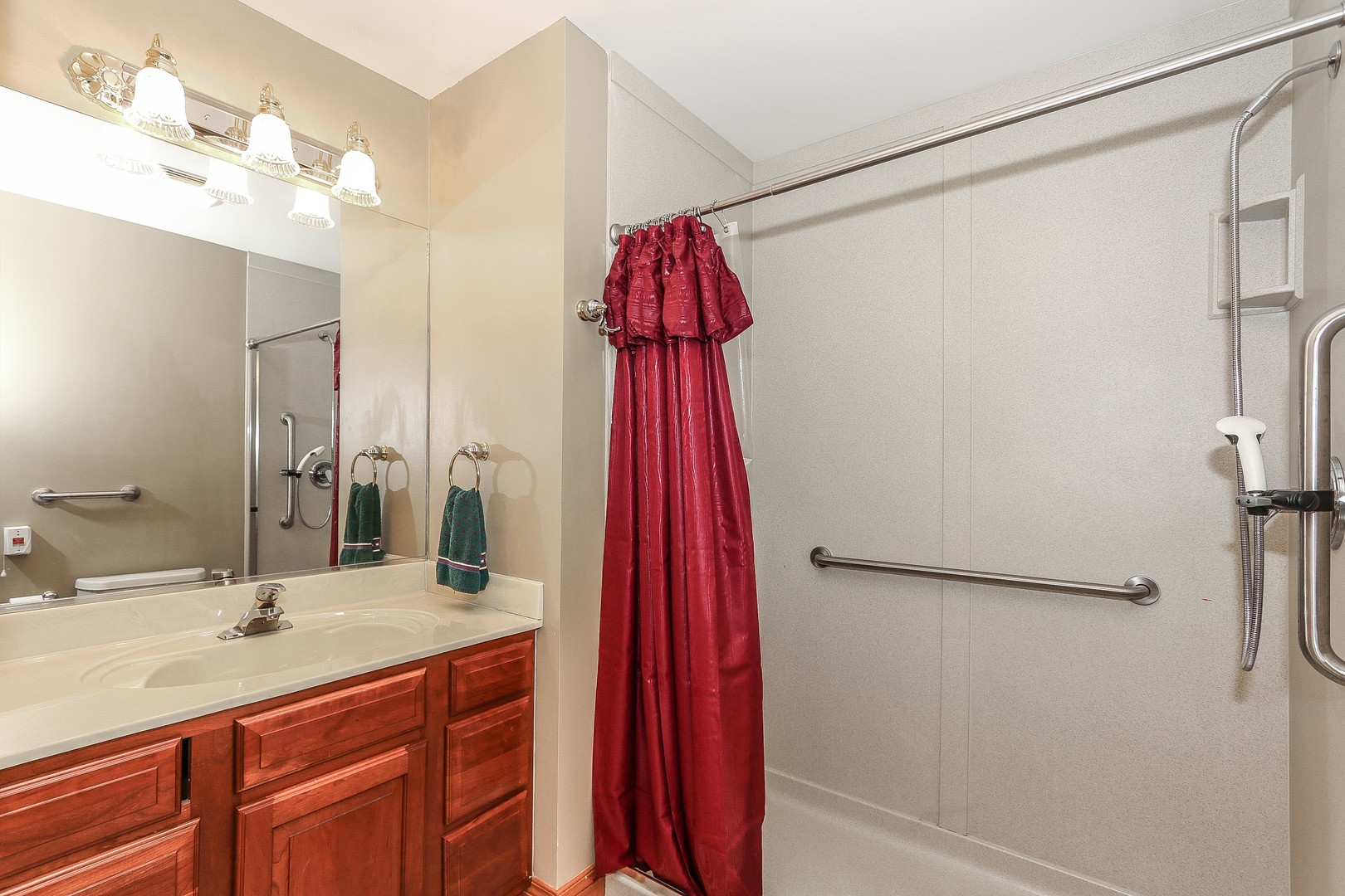 752 Saddle Ridge Crystal Lake, IL 60012 - Photo 31 of 49 a bathroom with a sink vanity and a mirror