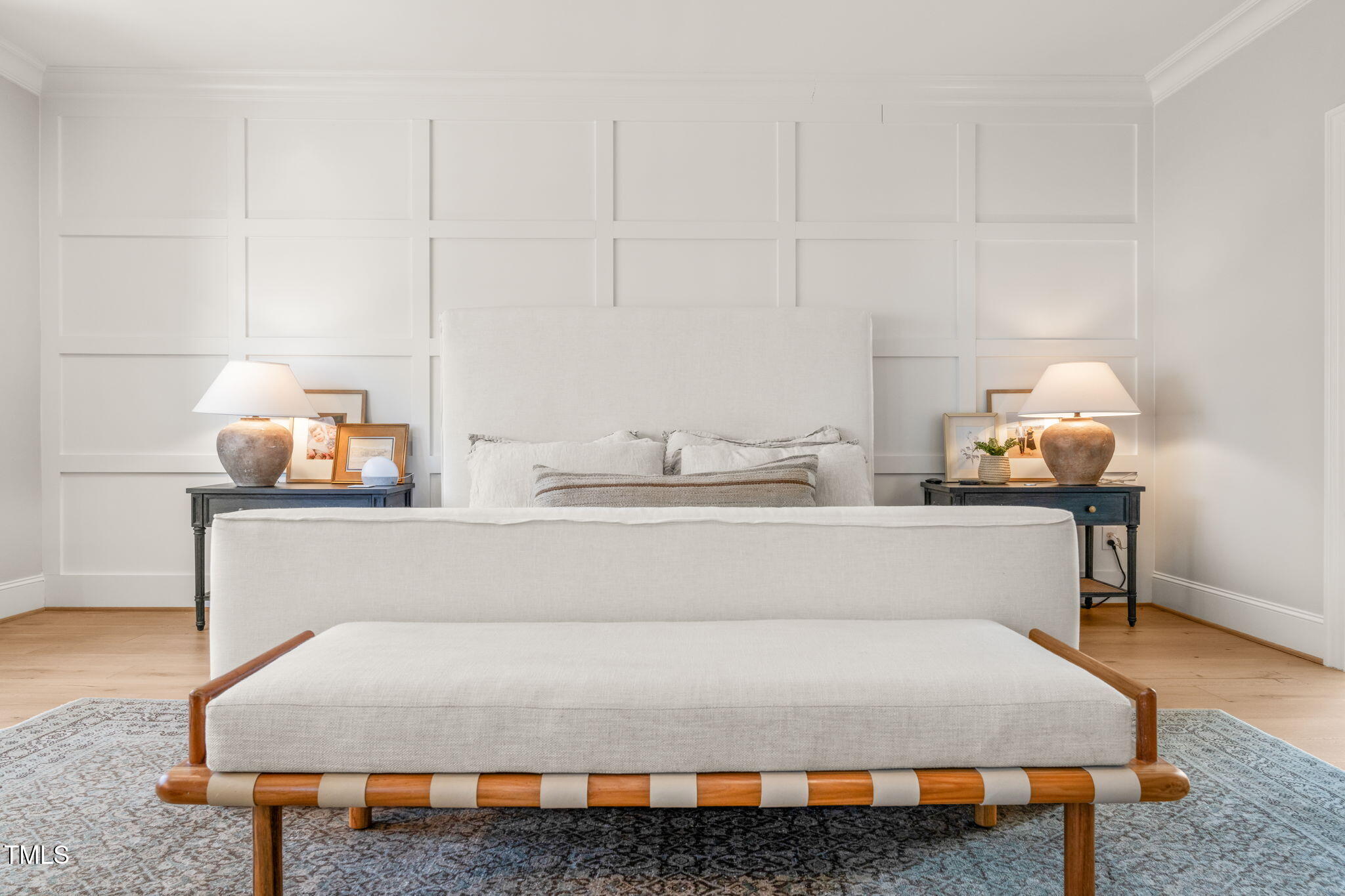 2105 Gardenbrook Drive Raleigh, NC 27606 - Photo 36 of 86 a bedroom with a bed and a lamp on table