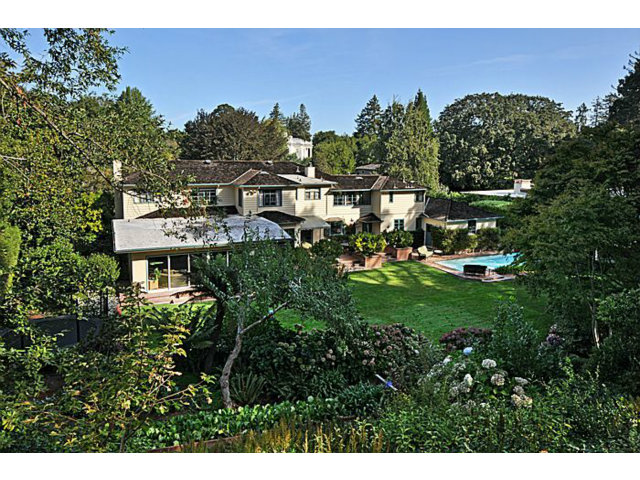 259 Bridge Road Hillsborough, CA 94010 - Photo 20 of 23 a view of a house with a garden