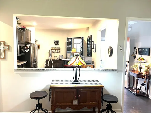 a workspace with furniture and a piano