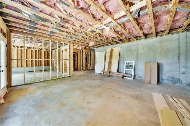 a view of balcony with deck and trees