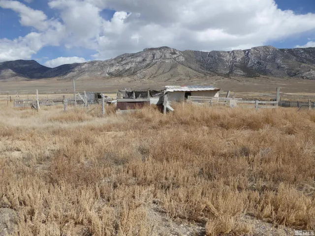 a view of a large building with a mountain in the background