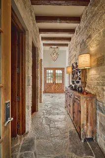 a view of a entryway door front of a house