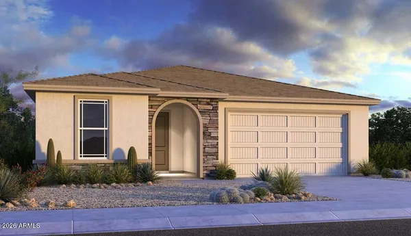 a front view of a house