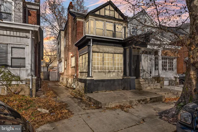 a front view of a house