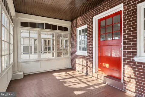 a view of front door of house