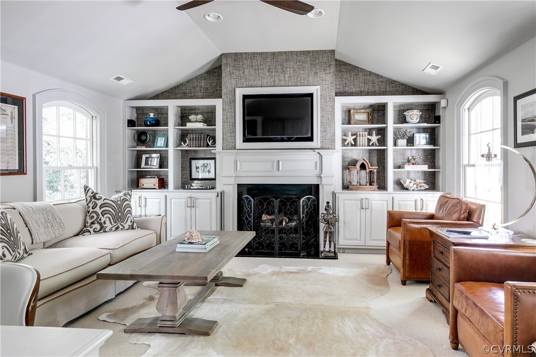 8915 Norwick Road Henrico, VA 23229 - Photo 9 of 47 This cozy den is the perfect spot to curl up by th