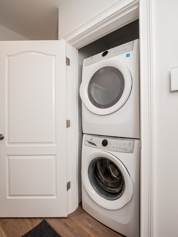 45 L Street, Unit 20 Boston, MA 02127 - Photo 26 of 28 a utility room with dryer and washer