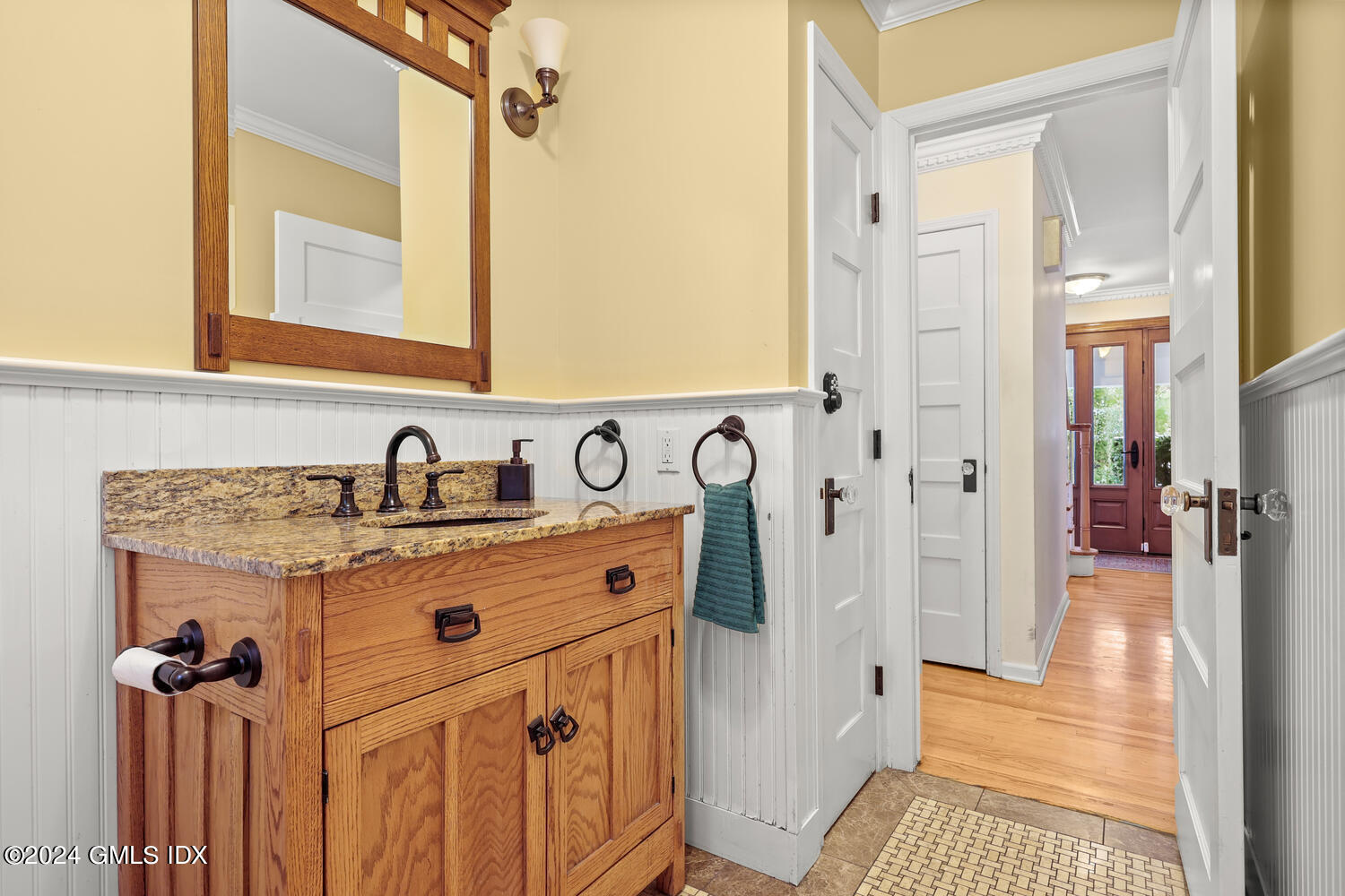28 Juniper Lane Riverside, CT 06878 - Photo 9 of 22 view of a bathroom with a sink and a mirror
