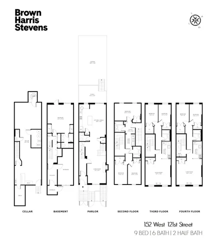 a front view of a building with glass windows