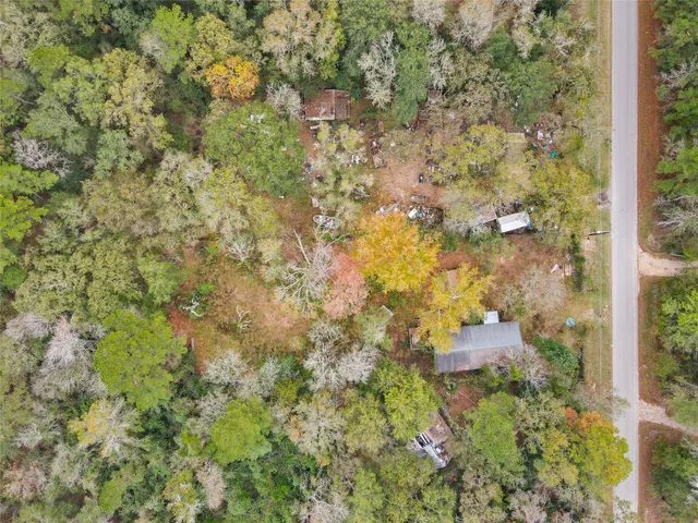 a view of backyard of the house