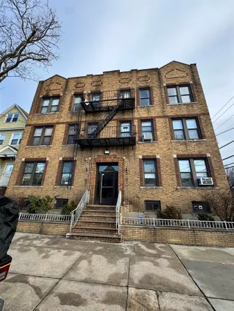 a front view of a building