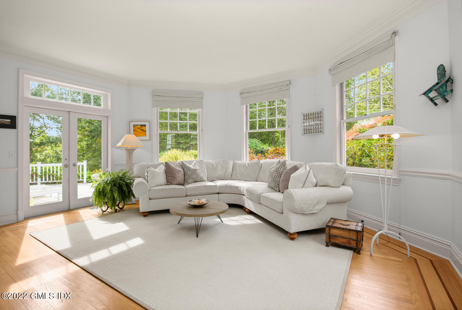 57 Partridge Hollow Road Greenwich, CT 06831 - Photo 21 of 102 a living room with furniture and a large window