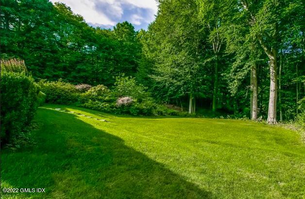 57 Partridge Hollow Road Greenwich, CT 06831 - Photo 73 of 102 a view of a grassy field with trees in the background