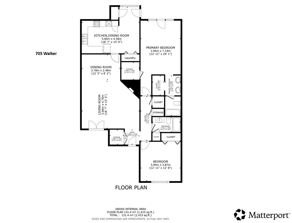 705 Walker Street Bryan, TX 77802 - Photo 46 of 46 a picture of floor plan