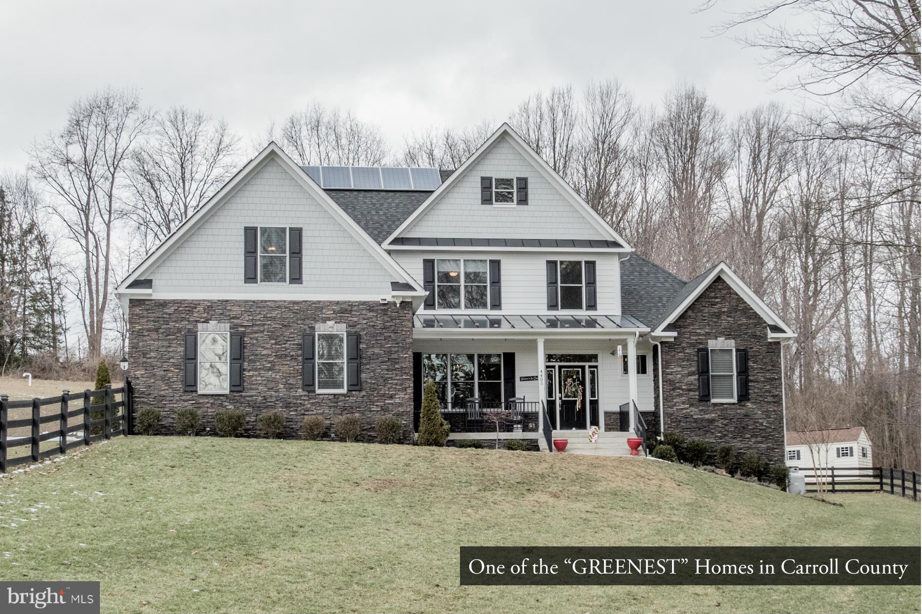"One of the Greenest Homes in Carroll County"!