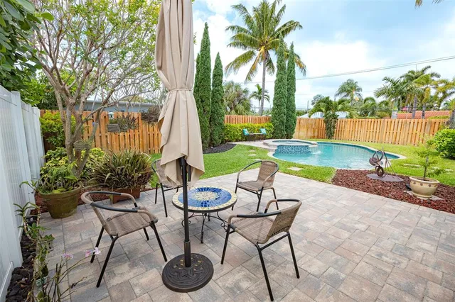 an aerial view of lake residential houses with outdoor space and swimming pool