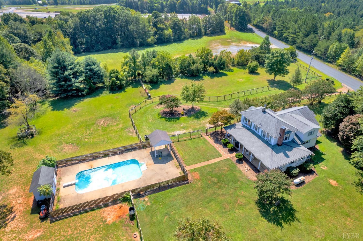 5581 Buffalo Road Dillwyn, VA 23936 - Photo 6 of 56 an aerial view of a house having outdoor space