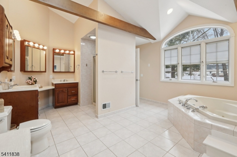 4 Southview Road Randolph, NJ 07869 - Photo 22 of 30 a large bathroom with a tub sink toilet and mirror