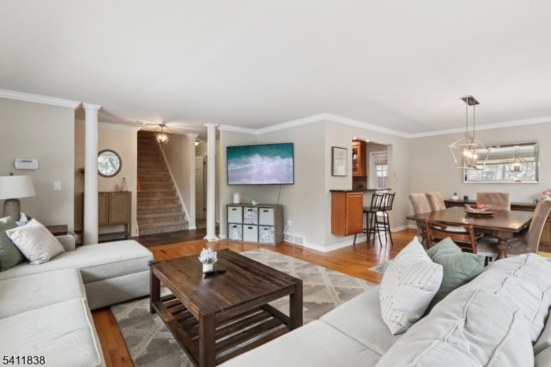 4 Southview Road Randolph, NJ 07869 - Photo 5 of 30 a living room with furniture and a wooden floor