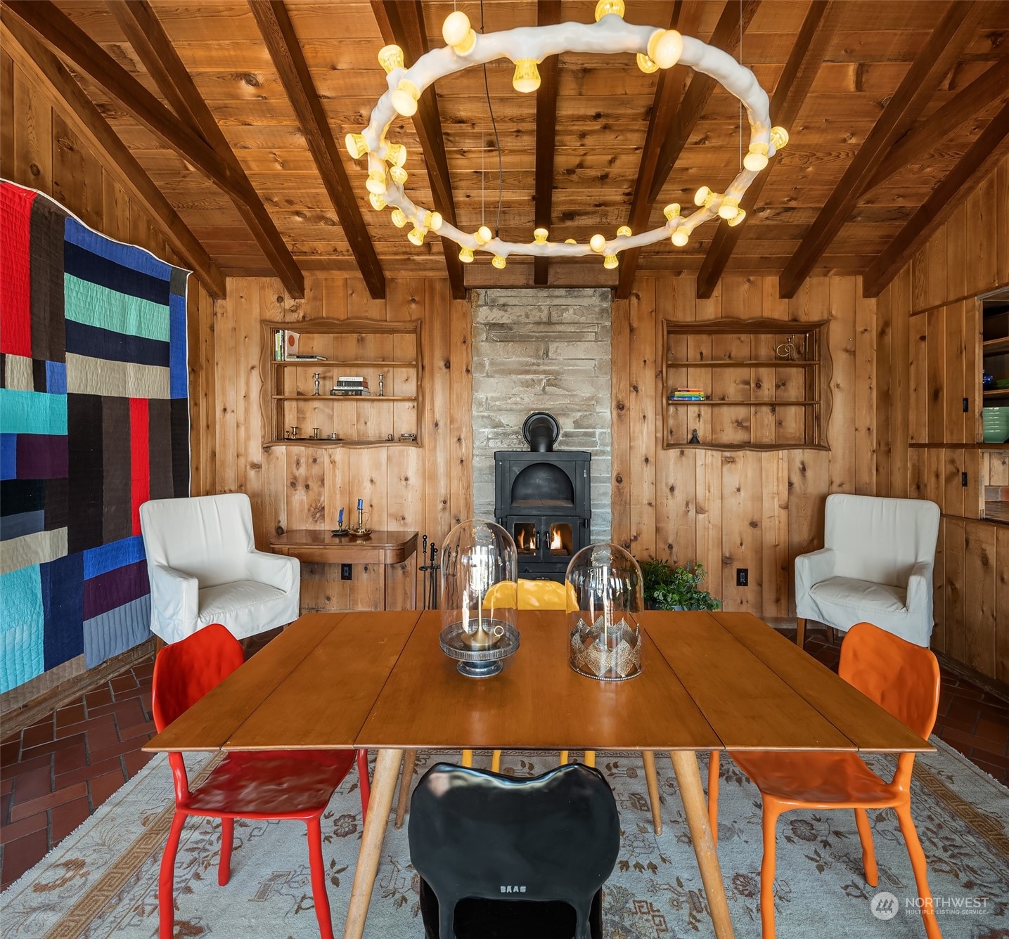 11814 Southwest Dolphin Point Road Vashon, WA 98070 - Photo 11 of 31 a view of a dining room with furniture