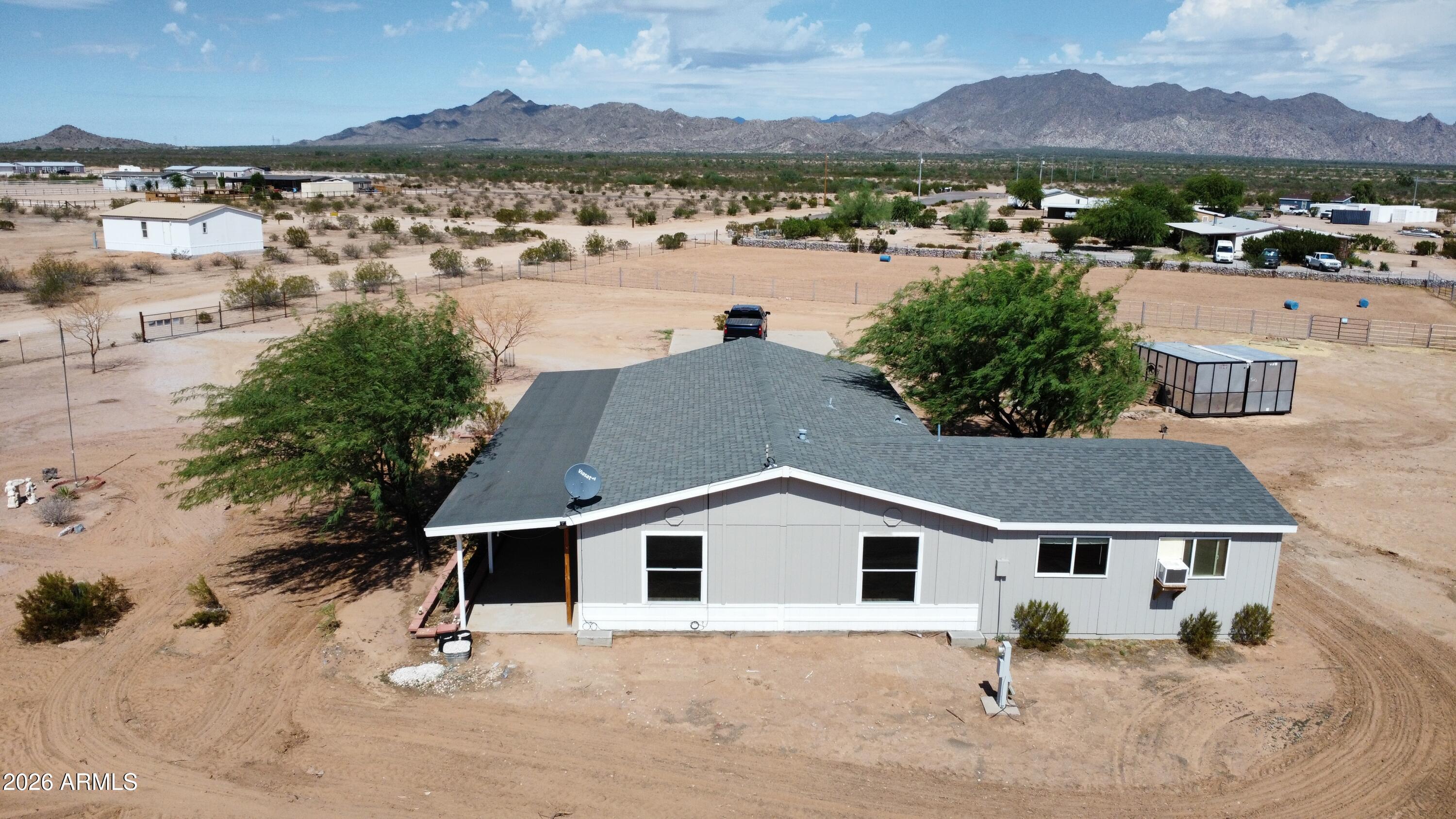 20163 North Sage Street Maricopa, AZ 85139 - Photo 35 of 54 an aerial view of house with yard