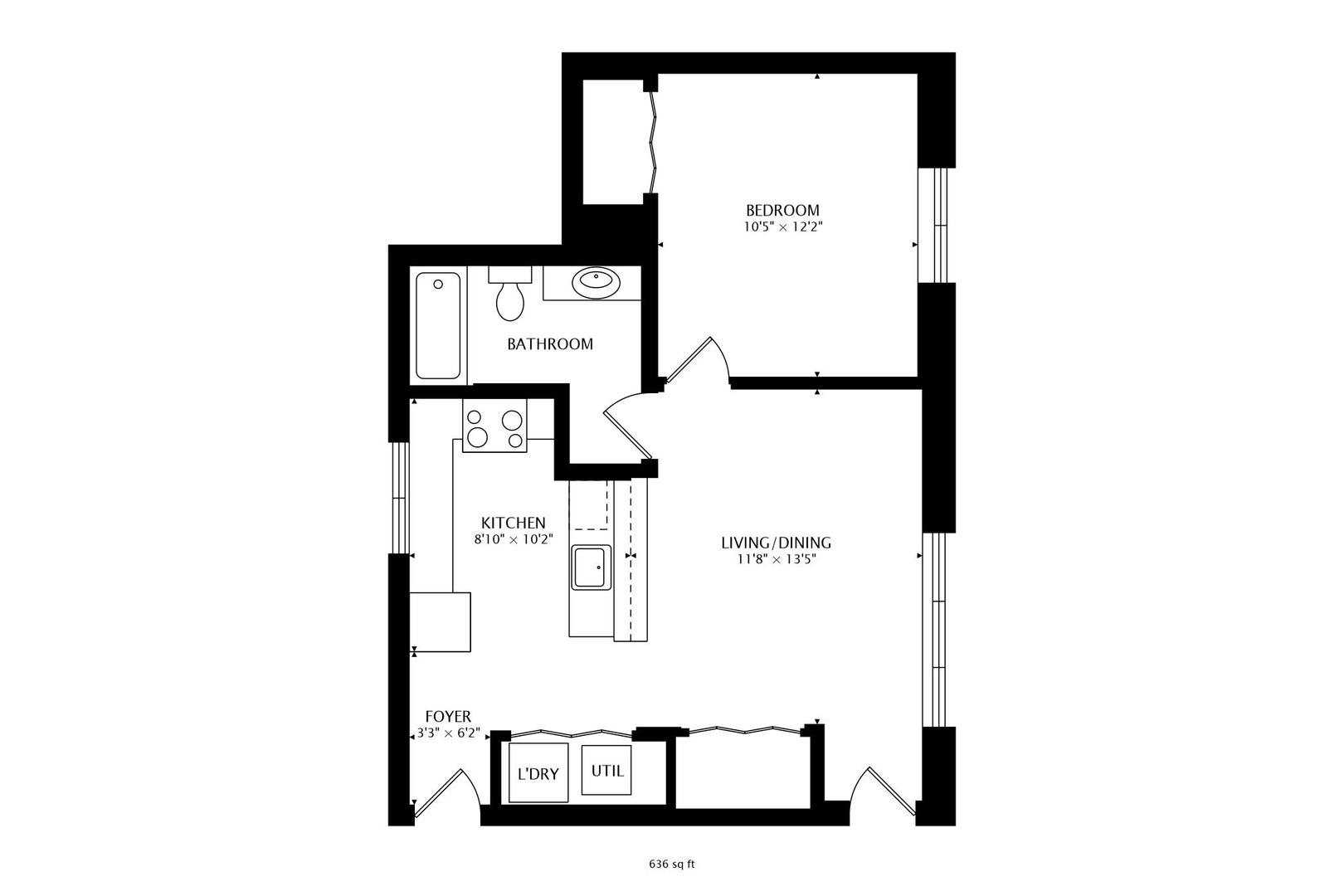 4017 North Troy Street, Unit 2W Chicago, IL 60618 - Photo 18 of 18 a picture of a floor plan