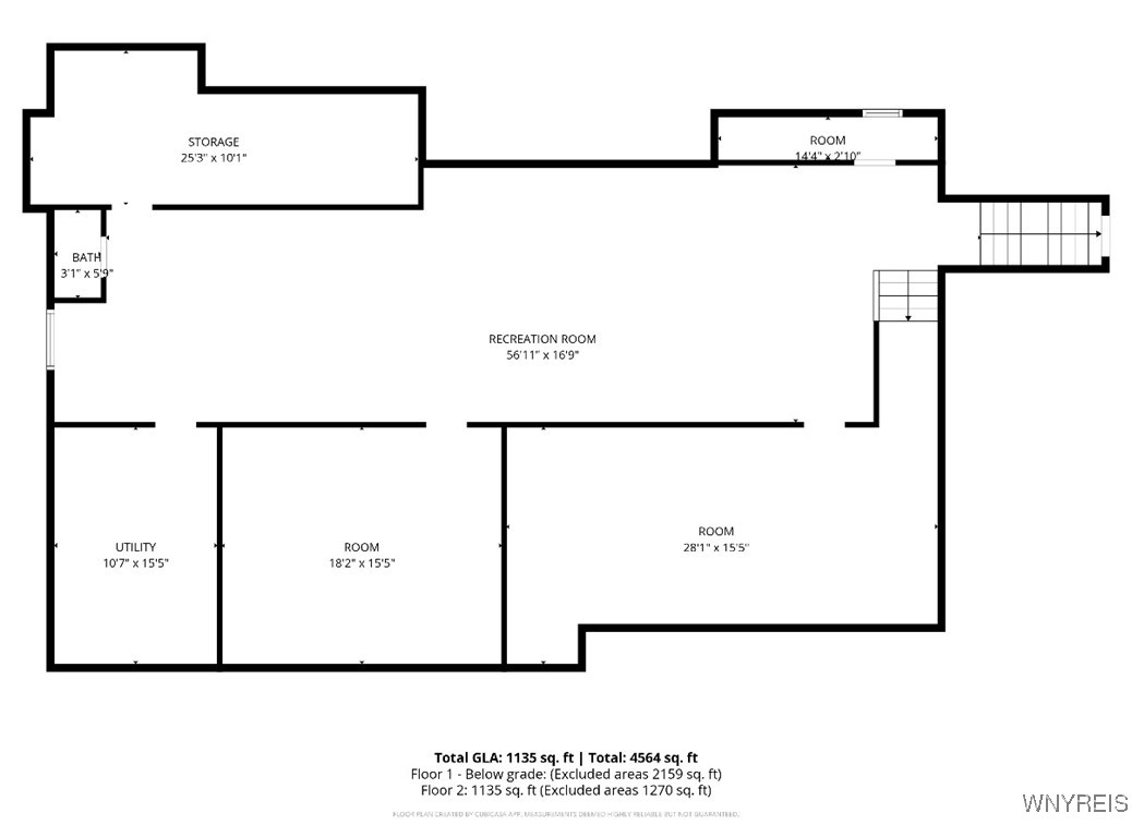 9300 Shepard Road Batavia, NY 14020 - Photo 50 of 50 Basement floor plan