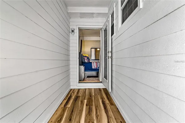a view of front door