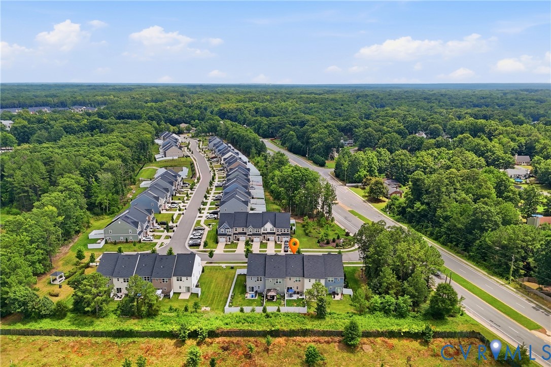 4120 Jefferson Rdg Drive Midlothian, VA 23112 - Photo 19 of 19 Aerial perspective showcasing a community of townh