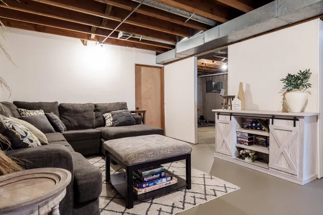 a livingroom with a flat screen tv