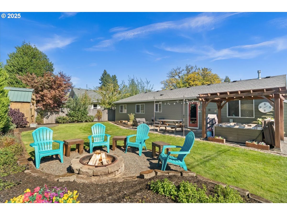 2108 B Street Forest Grove, OR 97116 - Photo 30 of 36 a view of a chairs and table in a backyard