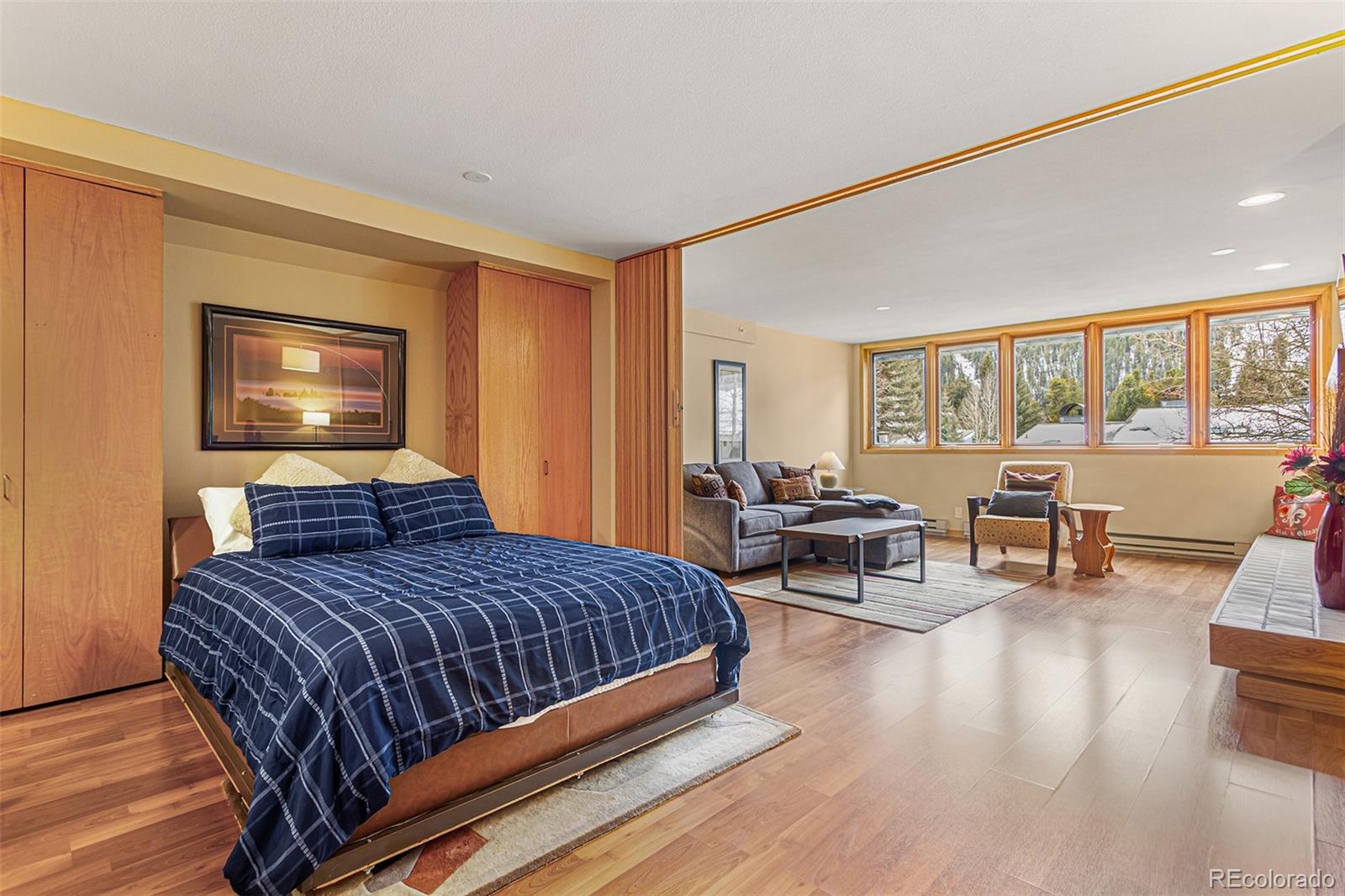 22864 Highway 6, Unit 107 Keystone, CO 80435 - Photo 14 of 20 a bedroom with a bed and furniture
