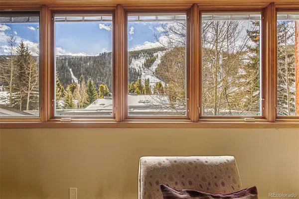 a view of a window in a room