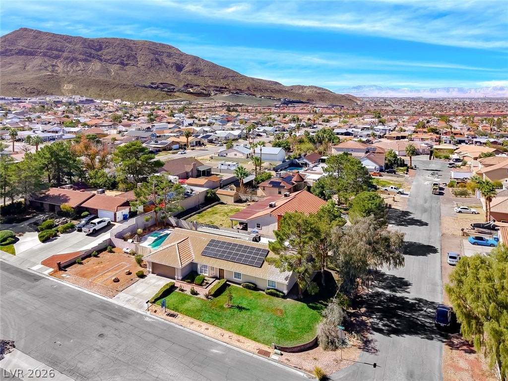 434 Crestway Road Henderson, NV 89015 - Photo 8 of 46 Aerial perspective of suburban area with mountains