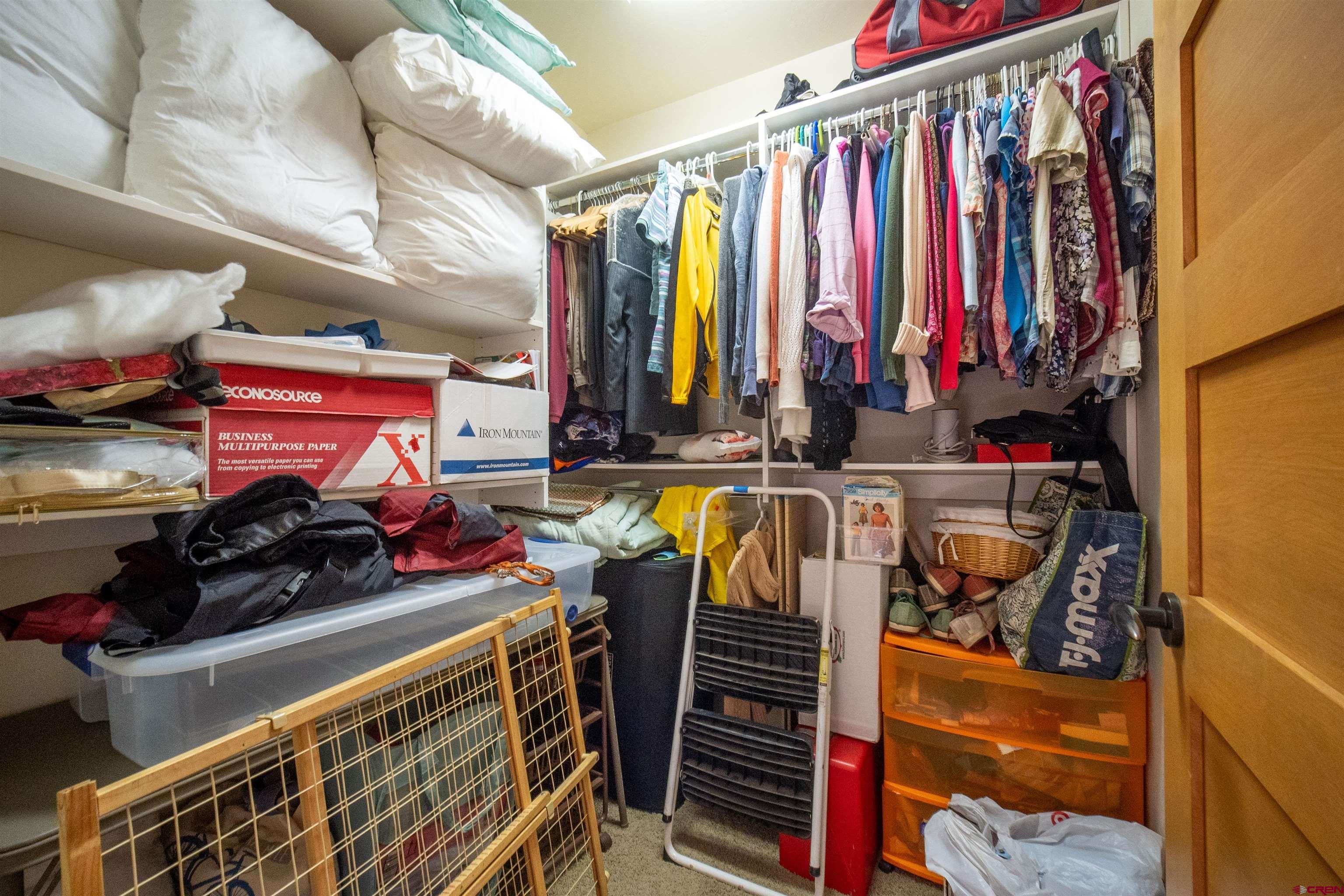 25 Red Table Court Durango, CO 81301 - Photo 22 of 34 a view of walk in closet with clothes