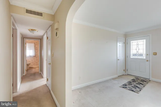 a view of a bathroom with a bathroom